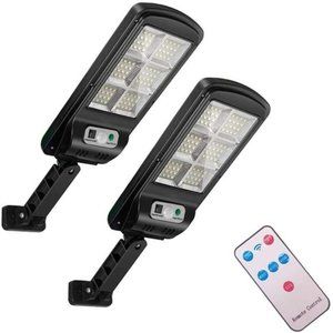 Solar StreetLights Outdoor 96LED Solar Parking lot Light Remote Control Security